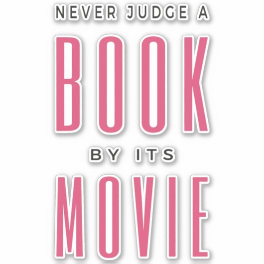 映画で本を判断してはいけない シール (正面)