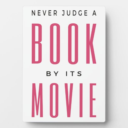 映画で本を判断してはいけない フォトプラーク (正面)