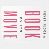 映画で本を判断してはいけない フリースブランケット (正面(横))