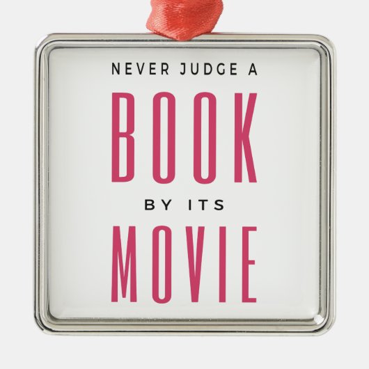 映画で本を判断してはいけない メタルオーナメント (正面)
