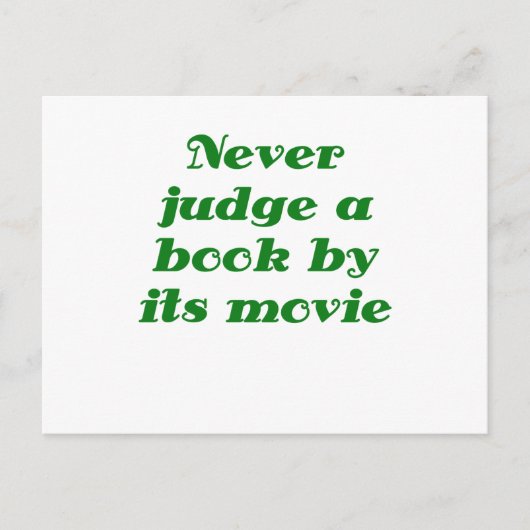 映画で本を判断するな ポストカード (正面)