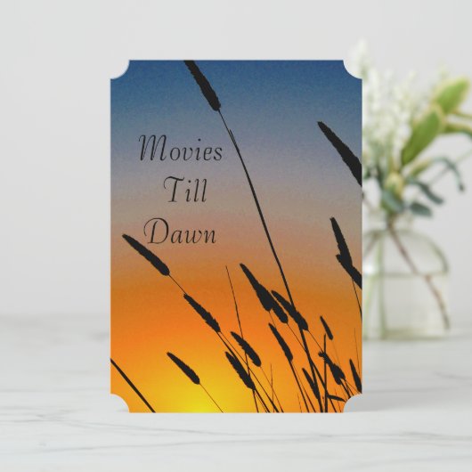 映画とゲームの夜のお誘い 招待状 (スタンド正面)