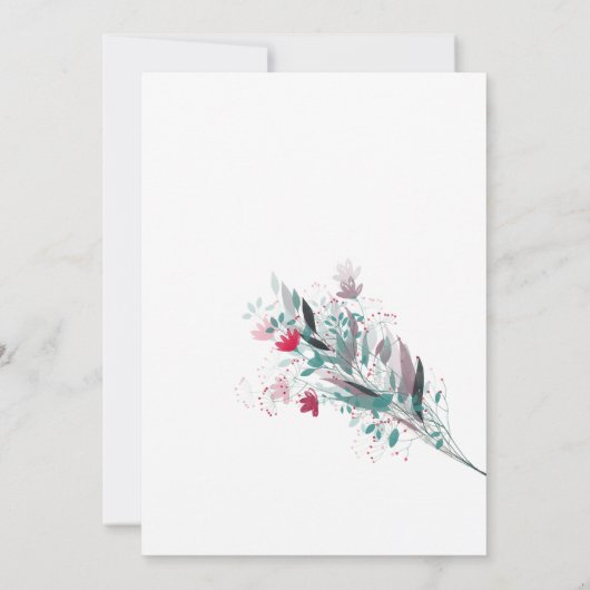 映画とフローラをテーマ結婚にしたサンキューカード サンキューカード (裏面)