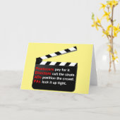 映画と映画のクルーが新しいアイディアに向かう？ カード (黄色い花)