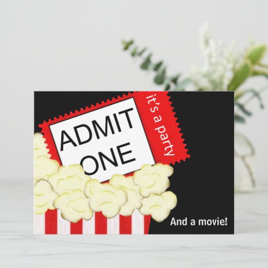 映画と誕生日のパーティーの招待を1つ受け入れる 招待状 (スタンド正面)