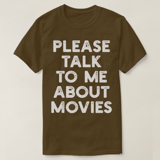 映画について私に話して下さい Tシャツ (デザイン正面)