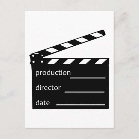 映画のクラッパー ポストカード (正面)