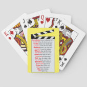 映画のクルーが新作映画のC遊のデッキを積み重ねる トランプ (裏面)