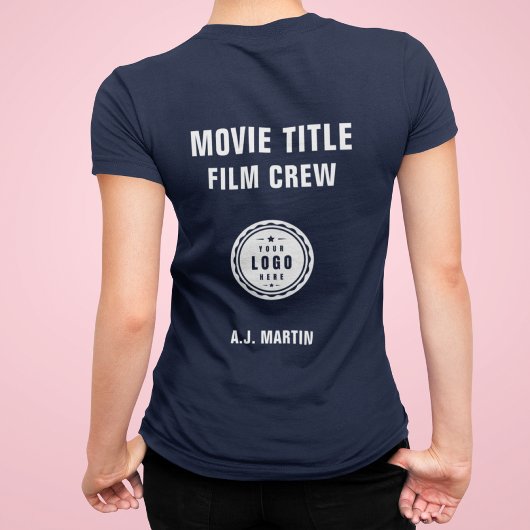 映画のクルーのロゴカスタムのパーソナライズされた名前 トライブレンドＴシャツ