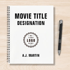 映画のクルーのロゴカスタムのパーソナライズされた名前 ノートブック
