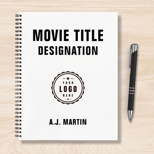 映画のクルーのロゴカスタムのパーソナライズされた名前 ノートブック