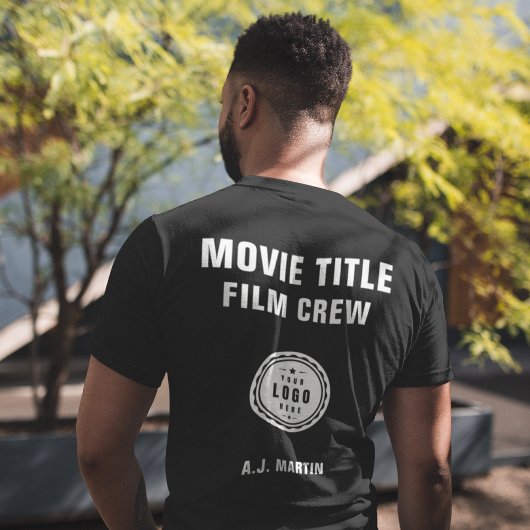 映画のクルーのロゴカスタムのパーソナライズされた名前 Tシャツ