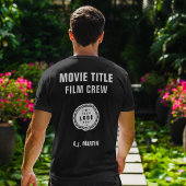 映画のクルーのロゴカスタムのパーソナライズされた名前 Tシャツ
