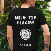 映画のクルーのロゴカスタムのパーソナライズされた名前 Tシャツ