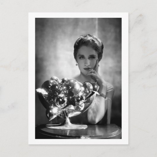 映画のスター、ノーマ・シアラー ヴィンテージ ポストカード (正面)