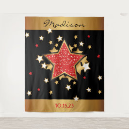 映画のスター ハリウッド ブロードウェイ フォトオープ バックドロップ タペストリー