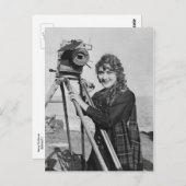 映画のスター、メアリー・ピックフォード ヴィンテージ ポストカード (正面/裏面)