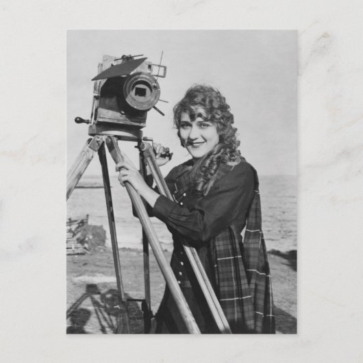 映画のスター、メアリー・ピックフォード ヴィンテージ ポストカード (正面)