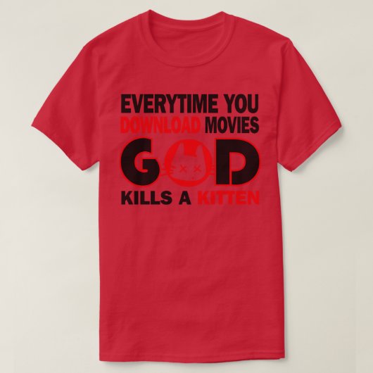 映画のダウンロード Tシャツ (デザイン正面)