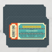 映画のチケット招待状 招待状 (正面/裏面)