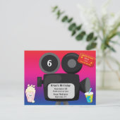 映画のテーマパーティー招待状 ポストカード (スタンド正面)