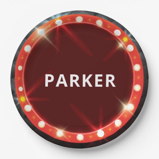 映画のナイトラグジュアリー ペーパープレート (正面)