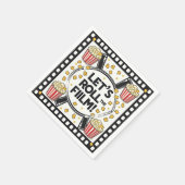 映画のナ転がプキンスを見よう | ポップコーン映画夜 スタンダードカクテルナプキン (角)