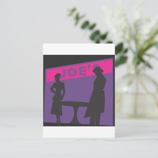 映画のノワールのシーン ポストカード (スタンド正面)