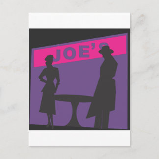 映画のノワールのシーン ポストカード