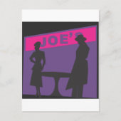 映画のノワールのシーン ポストカード (正面)