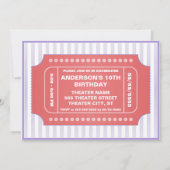 映画のパーティーを赤くする 招待状 (裏面)