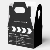 映画のフィルム クレップボード ウェディング サンクス フェイバーボックス (オープン)