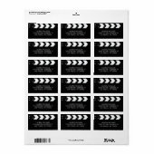 映画のフィルム クレップボード 住所ラベル ラベル (フルシート)