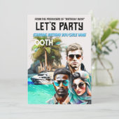 映画のポスタースパイスリラー大人の誕生日イベント 招待状 (スタンド正面)