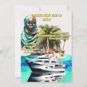 映画のポスタースパイスリラー大人の誕生日イベント 招待状 (裏面)