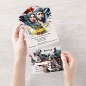 映画のポスタースパイドラマのアラビアのスリラー大人 オールインワン招待状 (貼ってはがせる)