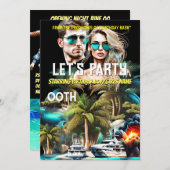 映画のポスタービーチスリラーヨットアドベンチャー大人 招待状 (正面/裏面)