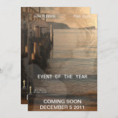 映画のポスター招待状 招待状 (正面/裏面)