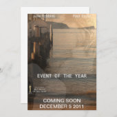 映画のポスター招待状 招待状 (正面/裏面)