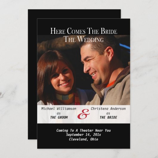 映画のポスター 保存 日程発表 招待状 (正面/裏面)