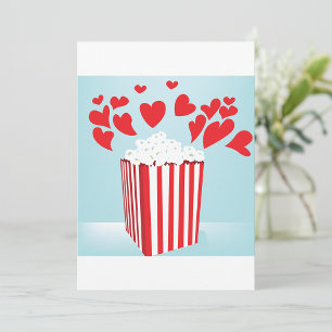 映画のポップコーンの招待状 招待状