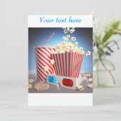 映画のポップコーン招待状 招待状 (スタンド正面)