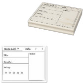 映画のレーティングスタンプ。 ラバースタンプ (押印)