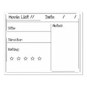 映画のレーティングスタンプ。 ラバースタンプ (インプリント)