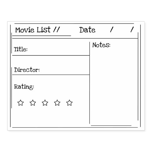 映画のレーティングスタンプ。 ラバースタンプ (インプリント)