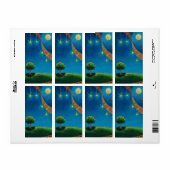 映画の写真アートおもしろいの風景絵画の ラベル (フルシート)