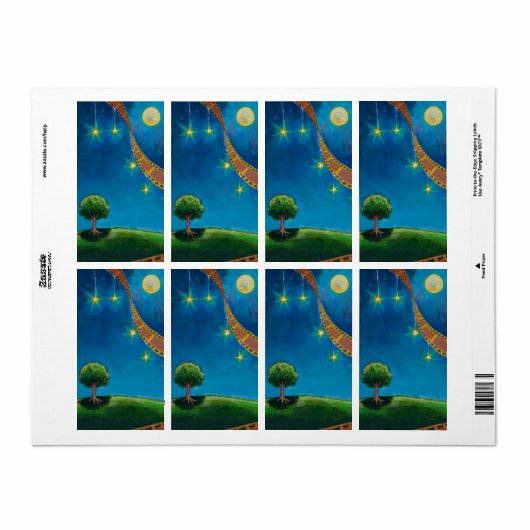 映画の写真アートおもしろいの風景絵画の ラベル (フルシート)