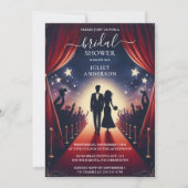 映画の取得チケットほとんどの人気があるブライダルシャワー 招待状 (正面)