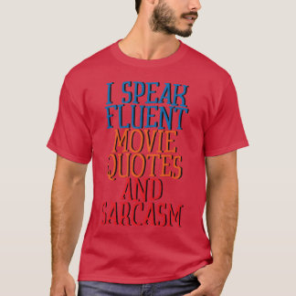 映画の名言と皮肉を話します レトロ Tシャツ
