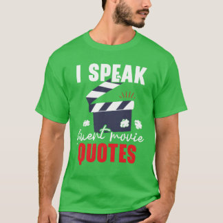 映画の名言 多弁 映画 フイルム 映画館 フリー Tシャツ